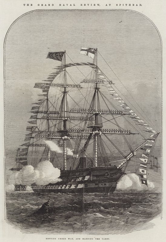 The Grand Naval Review, v Spithead od Edwin Weedon