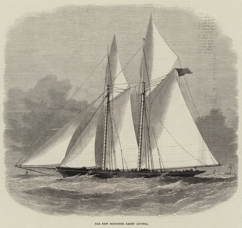 New Schooner Yacht Livonia od Edwin Weedon