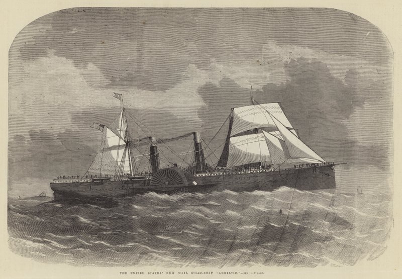 New Mail Steam-Ship Adriatic Spojených států od Edwin Weedon