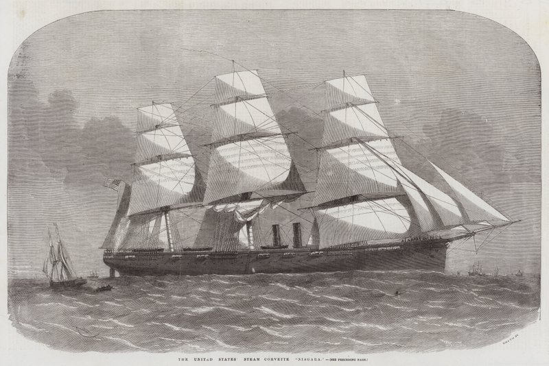 Steam Corvette Niagara ze Spojených států od Edwin Weedon