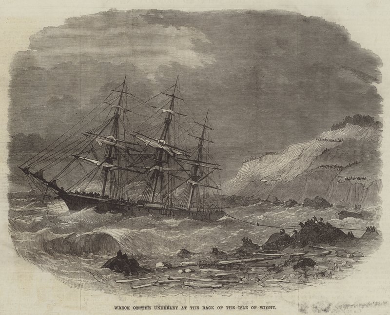 Vrak Underley na zadní straně Isle of Wight od Edwin Weedon