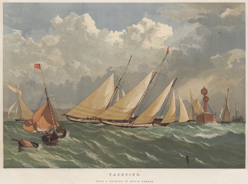 jachting (chromolitho) od Edwin Weedon