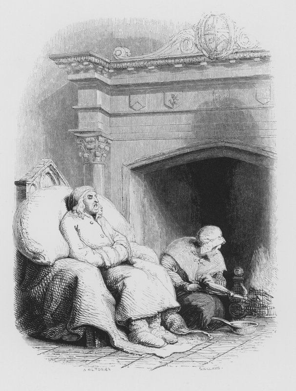 Shakespeare, The Lean And Slipper’d Pantaloon (rytina) od Edwin (after) Landseer