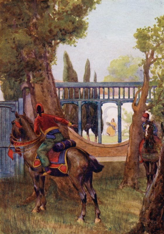 V zahradě se procházela sama krásná paní od Edwin Arthur Norbury