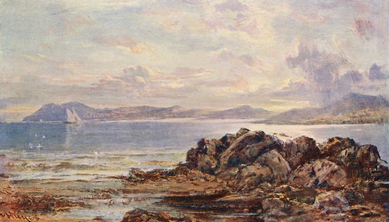 Letní počasí v Dublinském zálivu (barevná litografie) od Edwin Hayes