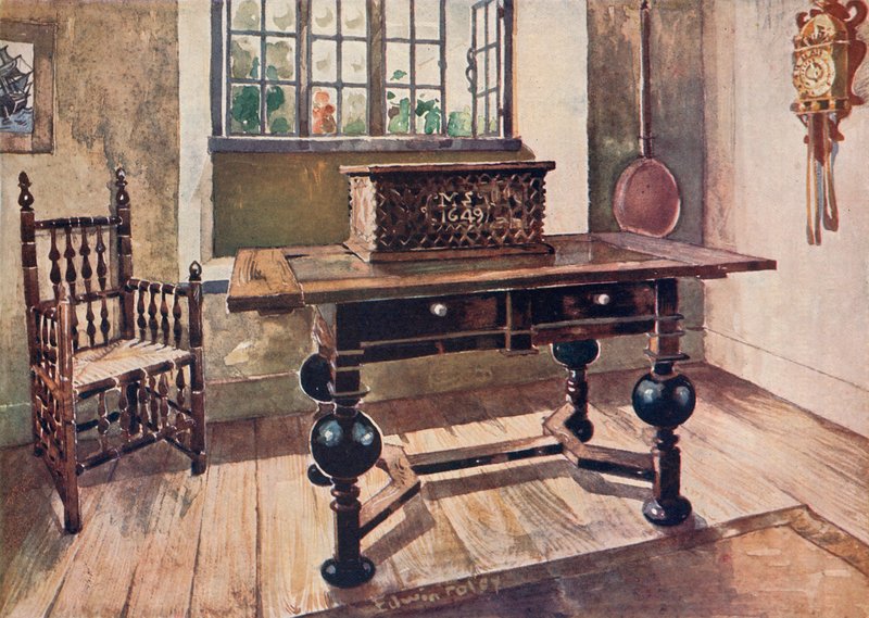 Kolonizační salon z rané Virginie od Edwin John Foley