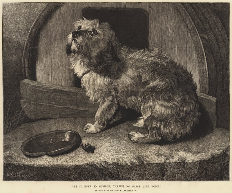 Ať je to tak pokorné, není místo jako domov od Edwin Landseer