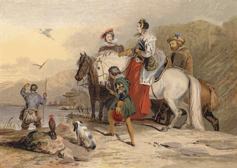 Hawking Party od Edwin Landseer