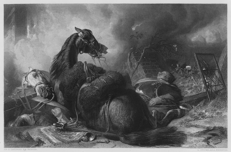 Válka, z obrázku v galerii Vernon od Edwin Landseer