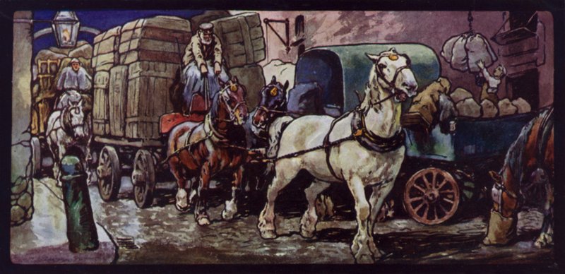 Clydesdale Koně v práci od Edwin Noble