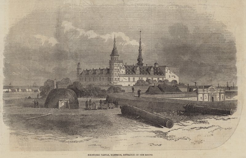 Zámek Kronborg, Elsineur, vchod do zvuku od Edwin Weedon