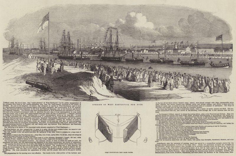 Otevření nového přístavu West Hartlepool od Edwin Weedon