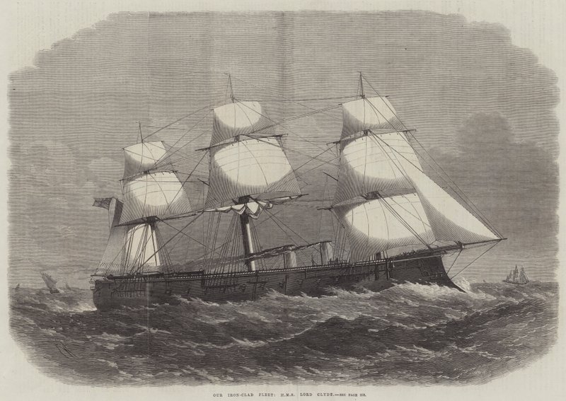 Our Iron-Clad Fleet, HMS Lord Clyde  od Edwin Weedon