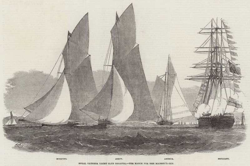 Royal Victoria Yacht Club Regatta, zápas o pohár Jejího Veličenstva od Edwin Weedon