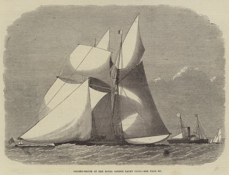Plachetní zápas Royal London Yacht Club od Edwin Weedon
