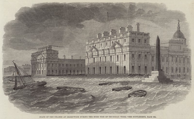 State of the Thames v Greenwichi během přílivu čtvrtečního týdne od Edwin Weedon