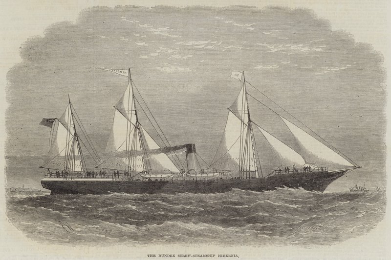 Dundee Screw-Steamship Hibernia od Edwin Weedon
