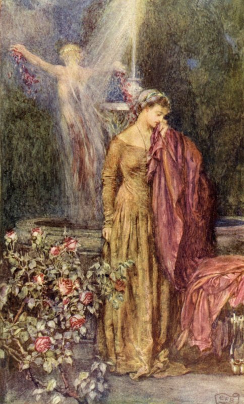 "Ale kdo může vzít sen za pravdu?" (barva lito) od Eleanor Fortescue Brickdale