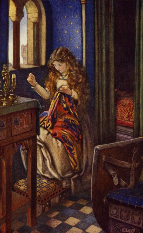 Elaine (barva lito) od Eleanor Fortescue Brickdale