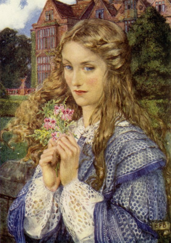 Evelyn Hope (barevné lito) od Eleanor Fortescue Brickdale