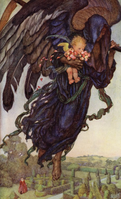Sbírejte poupata, dokud můžete, Starý čas stále letí (barva litho) od Eleanor Fortescue Brickdale