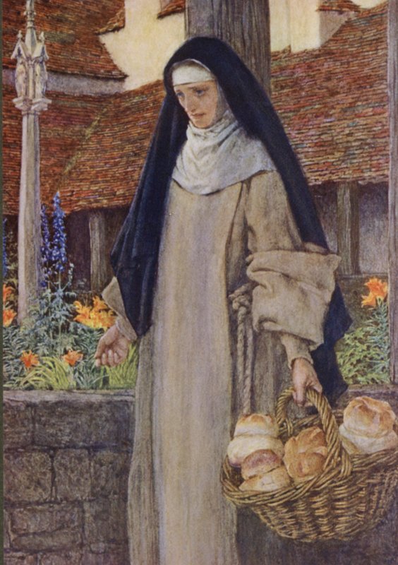 Ilustrace k Idylls of the King od Alfreda Lorda Tennysona (barevné lito) od Eleanor Fortescue Brickdale