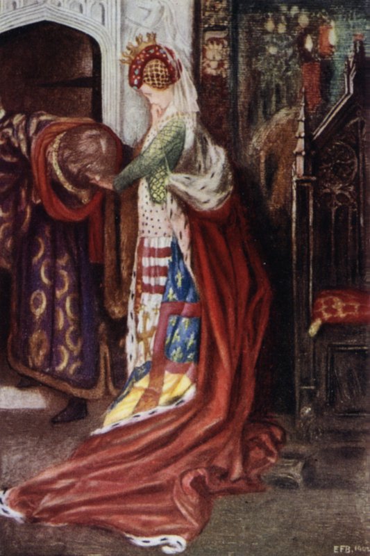 Král Jindřich VI. část 2 (barevné lito) od Eleanor Fortescue Brickdale