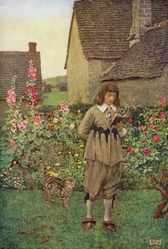 Pýcha a ctižádost zde Pouze ve vzdálených metaforách se objevují; Tady nic jiného než vítr může ublížit (barva litho) od Eleanor Fortescue Brickdale