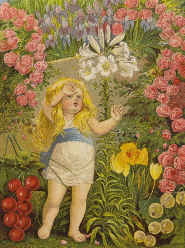Lilie, květ nebes (barva litho) od Eleanor Fortescue Brickdale