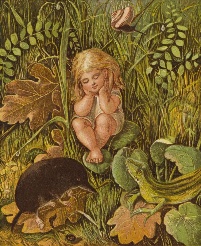 Dva zlé jazyky (barva litho) od Eleanor Fortescue Brickdale