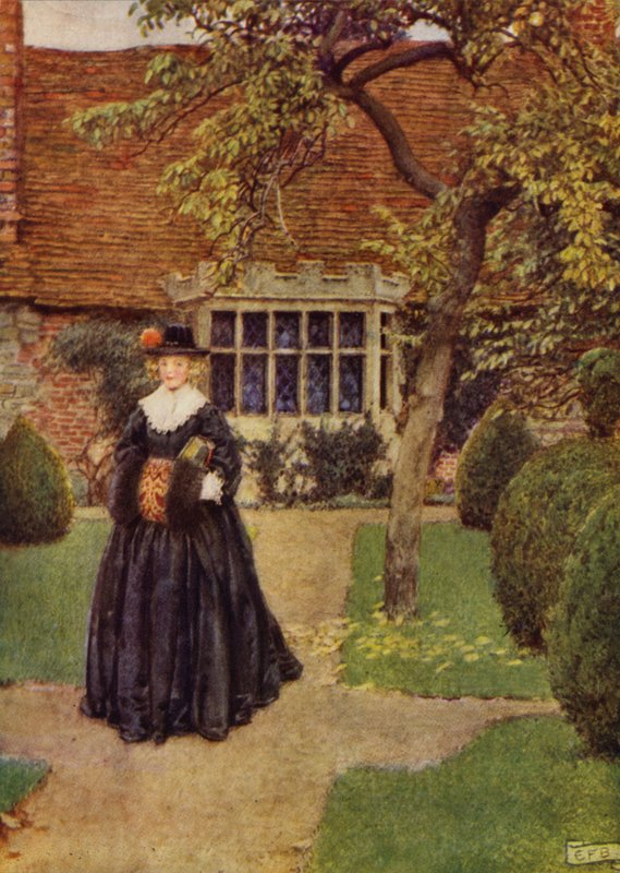 Když je moje Julia v hedvábí (barva lito) od Eleanor Fortescue Brickdale