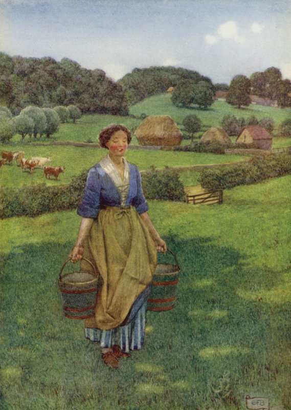 Jehož hnědá má krásnější půvab než jakýkoli namalovaný obličej, který znám Hyde Park (barva litho) od Eleanor Fortescue Brickdale