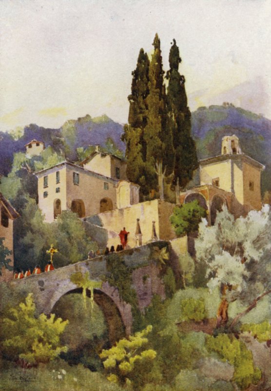 Naše Paní míru, jezero Como (barva litho) od Ella Du Cane