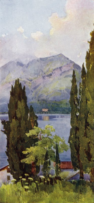 Monte Crocione, jezero Como (barva litho) od Ella Du Cane