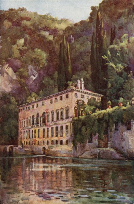Villa Pliniana, jezero Como (barva litho) od Ella Du Cane