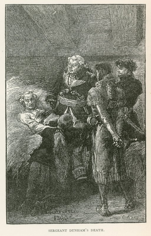 Smrt seržanta Dunhama (rytina) od Elviro Michael Andriolli