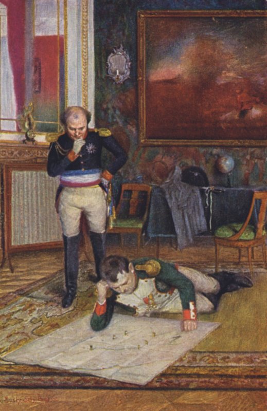 Napoleon Bonaparte (barevná litografie) od Emanuel Bachrach Baree