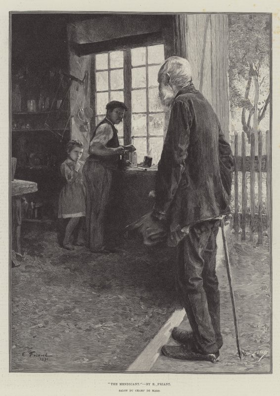 Žebrák od Emile Friant