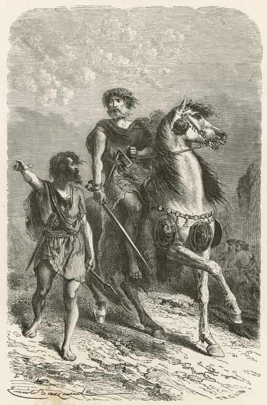 Válečníci v době bronzové od Emile Antoine Bayard