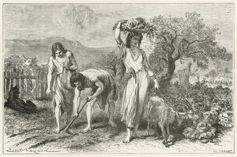 Zahradní kultura v době bronzové od Emile Antoine Bayard