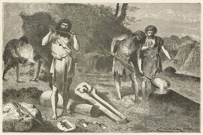 Formovací dílna v době bronzové od Emile Antoine Bayard