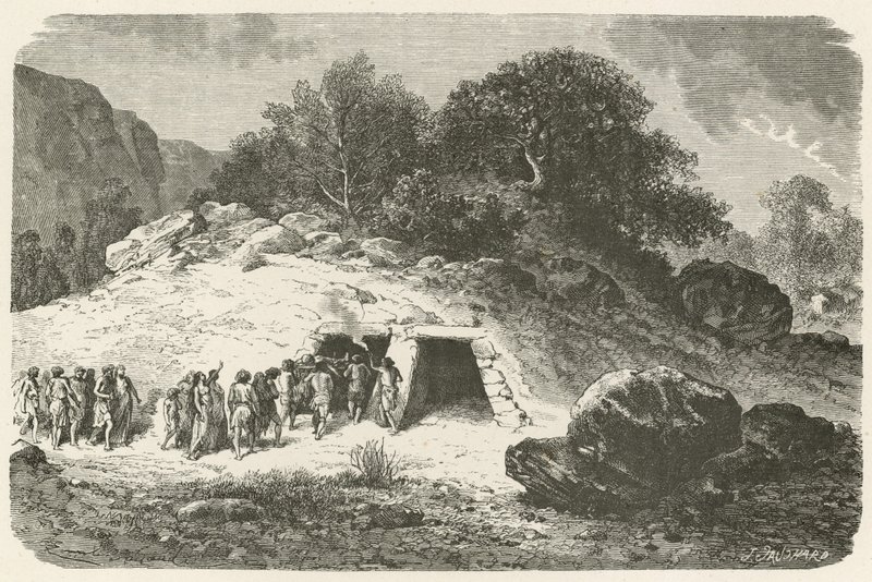 Mohyla v době leštěného kamene od Emile Antoine Bayard