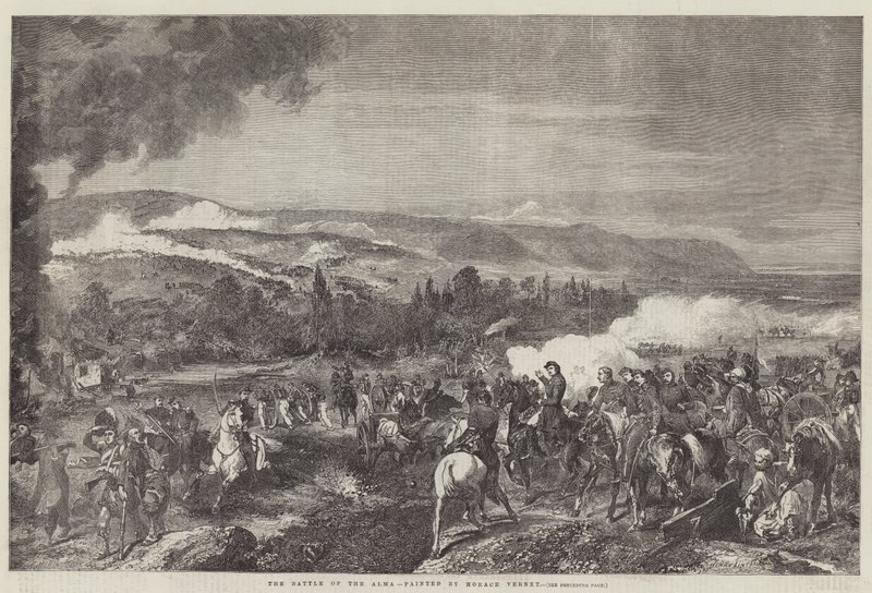Bitva u Almy od Emile Jean Horace Vernet