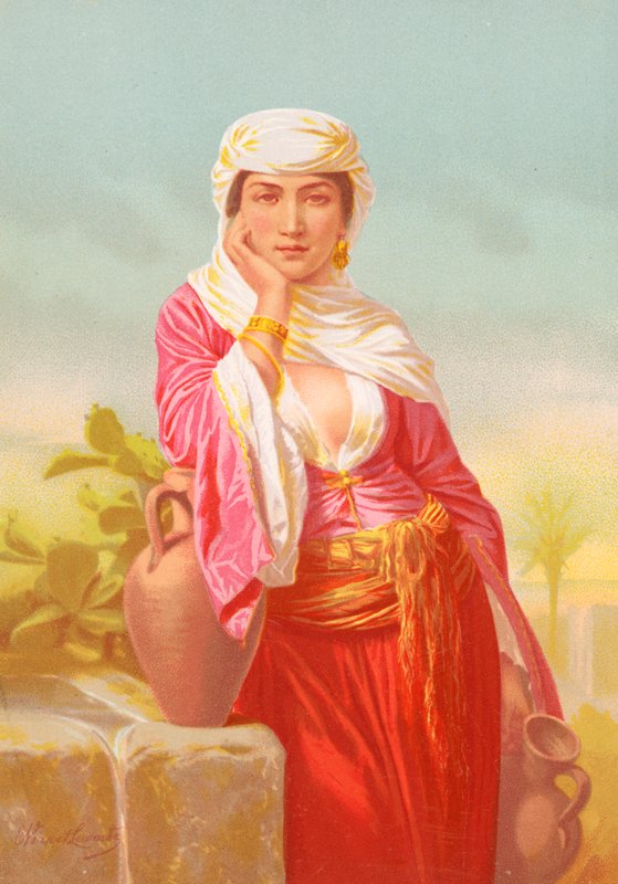 Žena ze Samaří od Emile Jean Horace Vernet