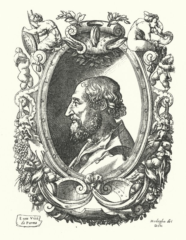 Ludovico Ariosto , italský renesanční básník od Enea Vico