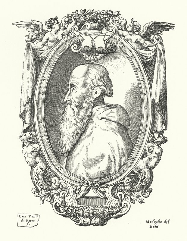 Pietro Bembo , italský učenec, básník a kardinál od Enea Vico