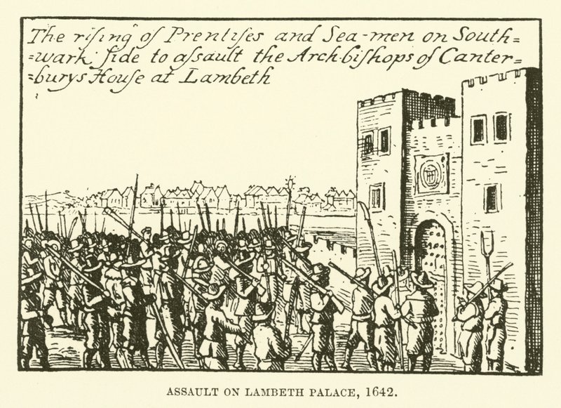Útok na palác Lambeth, 1642 od English School