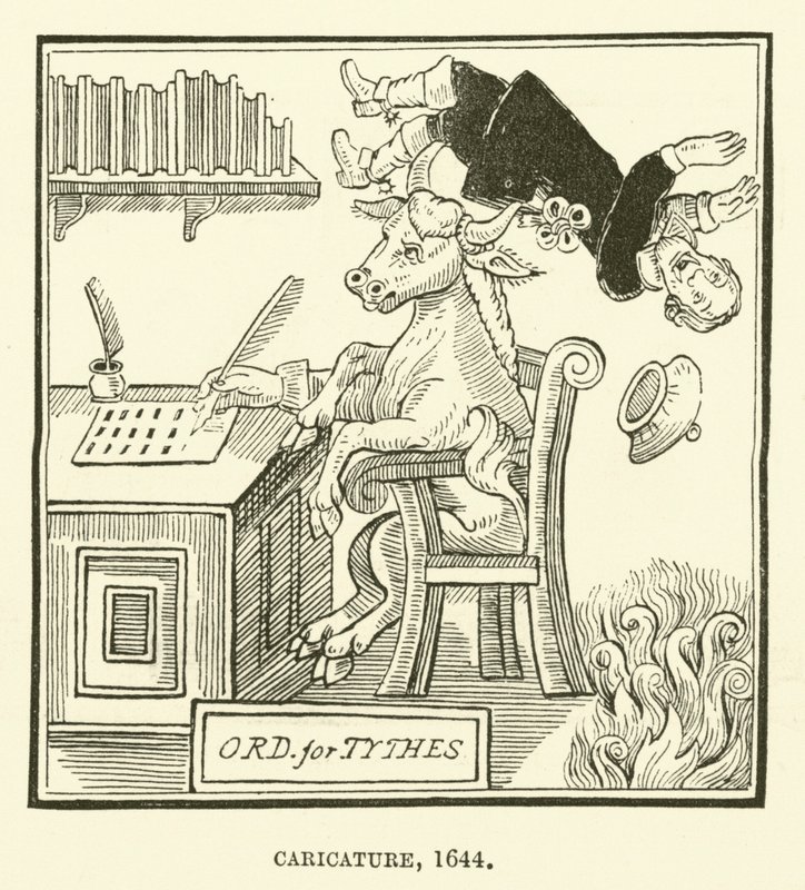 Karikatura, 1644 od English School
