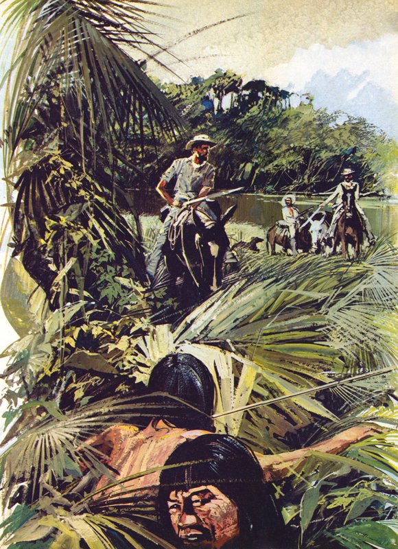 Plukovník Percy Fawcett zkoumá Matto Grosso od English School