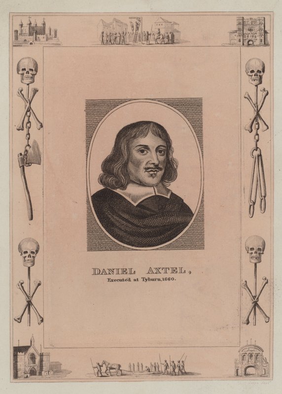 Daniel Axtel, popraven v Tyburn, 1660 od English School